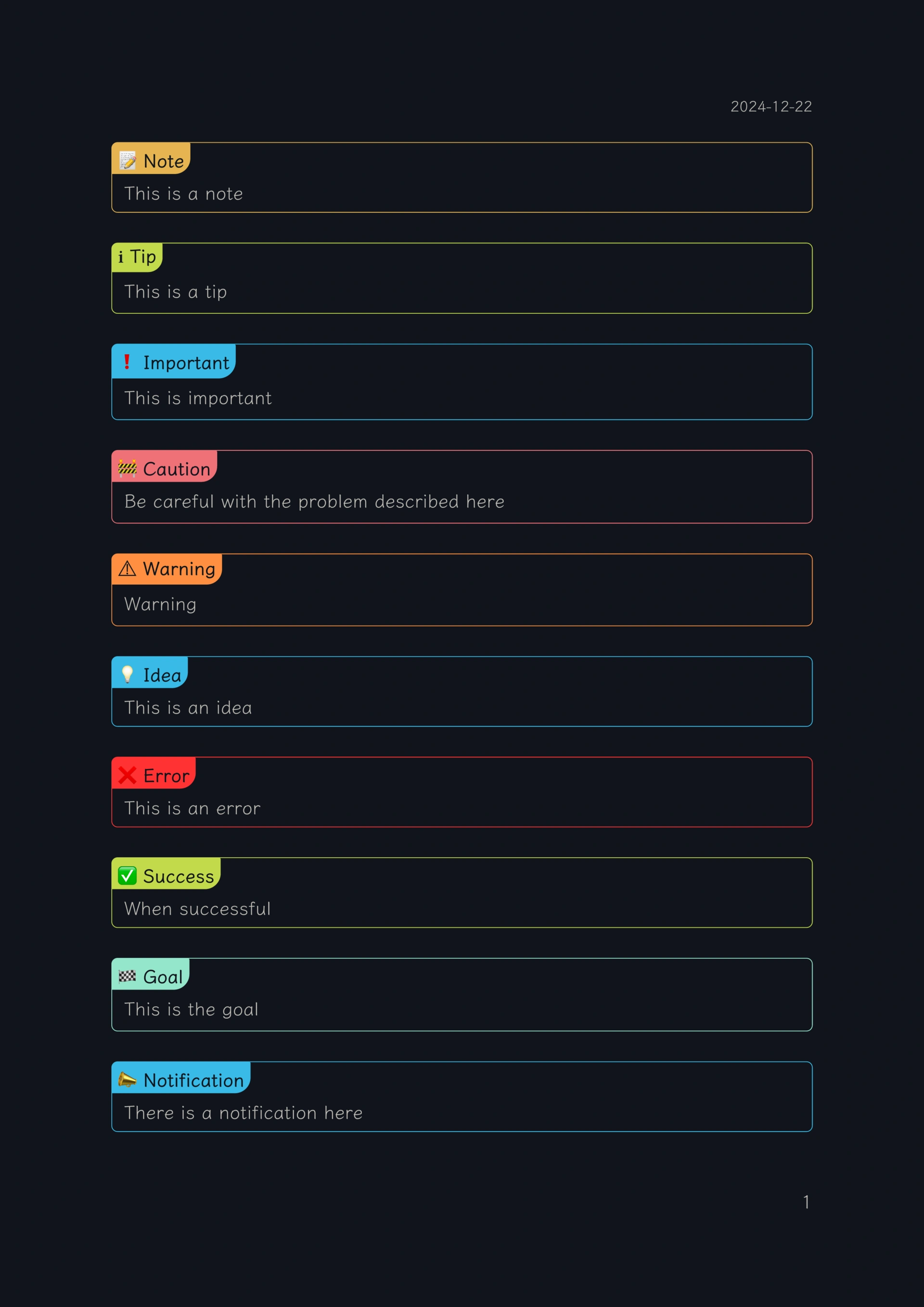 gfm alerts example